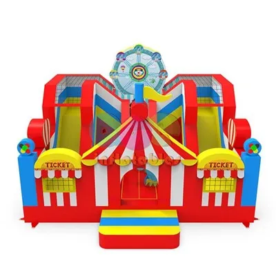 Parque inflável do castelo de carnaval