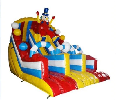 Slide inflável de palhaço