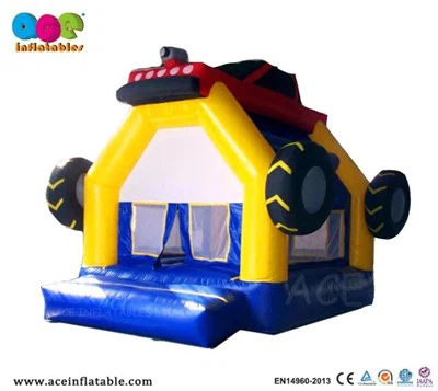 Castelo temático de pneu de casa inflável de classe comercial