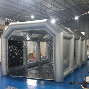 Cabine de pulverização de tinta inflável